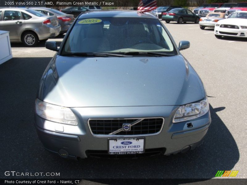 Platinum Green Metallic / Taupe 2005 Volvo S60 2.5T AWD