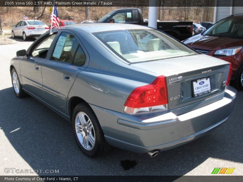 Platinum Green Metallic / Taupe 2005 Volvo S60 2.5T AWD