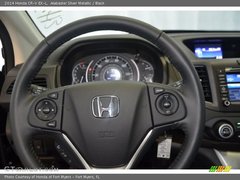 Alabaster Silver Metallic / Black 2014 Honda CR-V EX-L