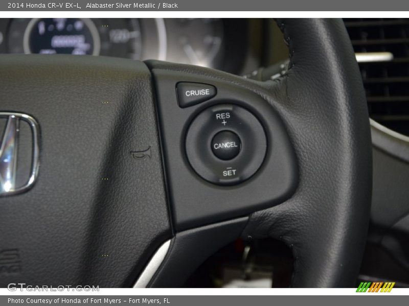 Alabaster Silver Metallic / Black 2014 Honda CR-V EX-L