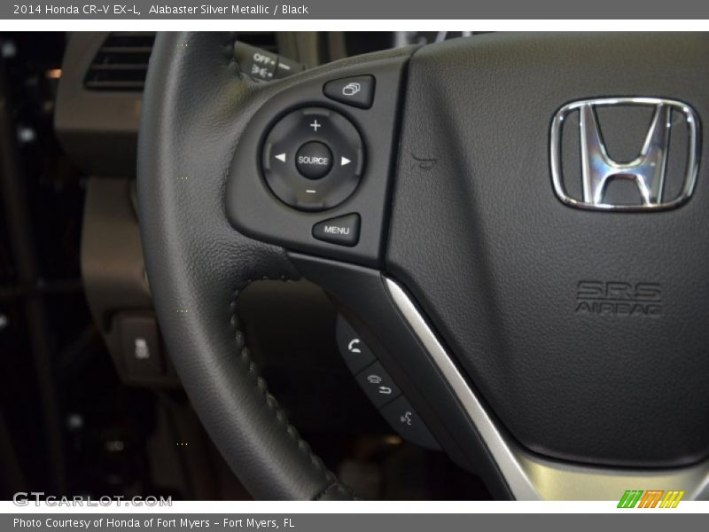 Alabaster Silver Metallic / Black 2014 Honda CR-V EX-L