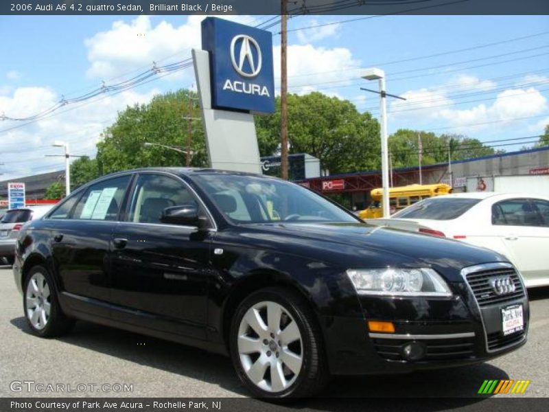 Brilliant Black / Beige 2006 Audi A6 4.2 quattro Sedan
