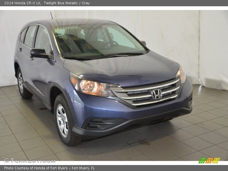 Twilight Blue Metallic / Gray 2014 Honda CR-V LX