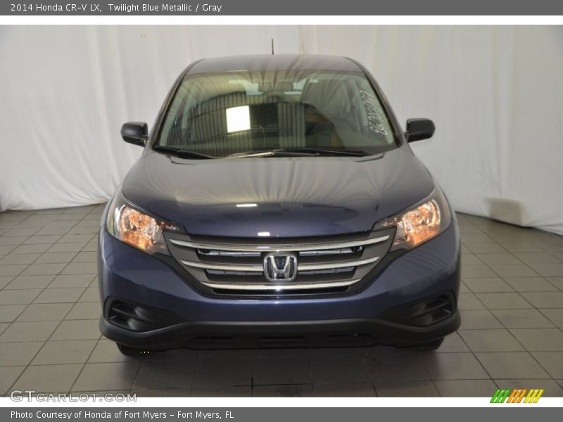 Twilight Blue Metallic / Gray 2014 Honda CR-V LX