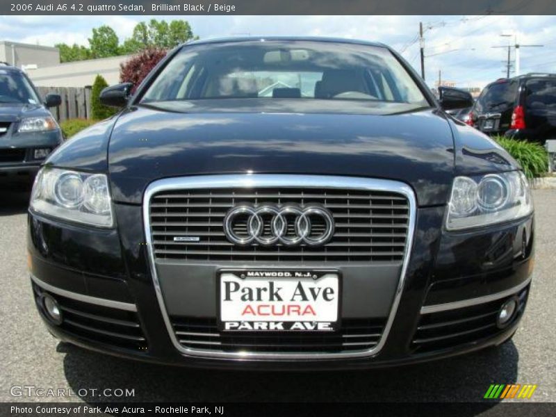 Brilliant Black / Beige 2006 Audi A6 4.2 quattro Sedan