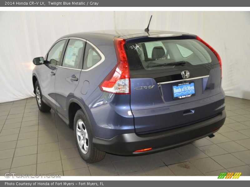 Twilight Blue Metallic / Gray 2014 Honda CR-V LX