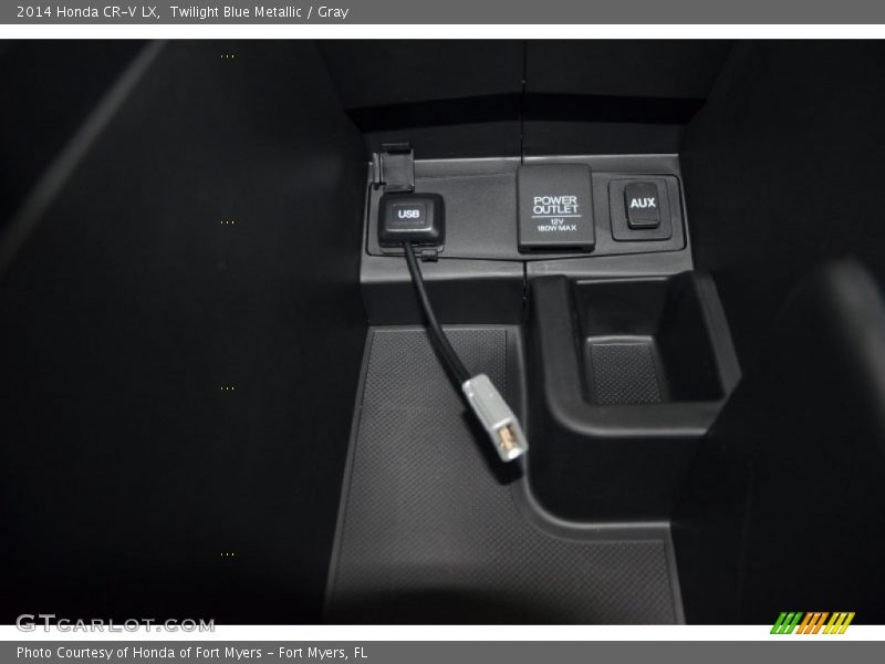 Twilight Blue Metallic / Gray 2014 Honda CR-V LX