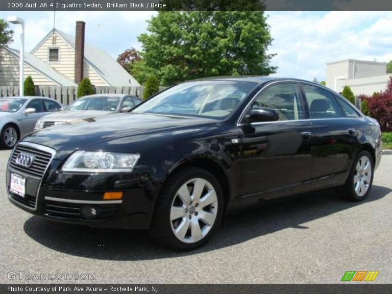 Brilliant Black / Beige 2006 Audi A6 4.2 quattro Sedan