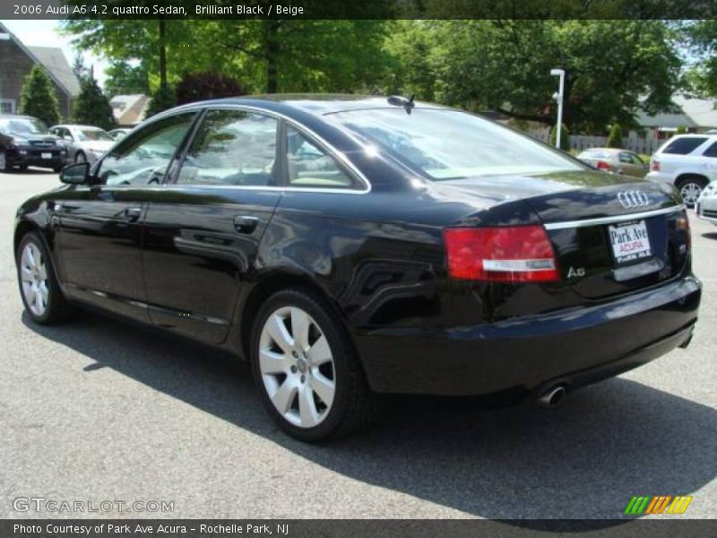 Brilliant Black / Beige 2006 Audi A6 4.2 quattro Sedan