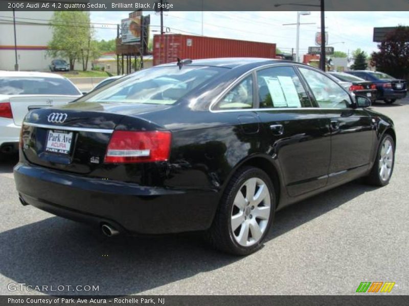Brilliant Black / Beige 2006 Audi A6 4.2 quattro Sedan