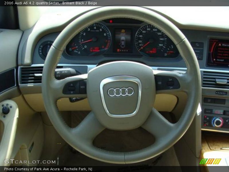 Brilliant Black / Beige 2006 Audi A6 4.2 quattro Sedan