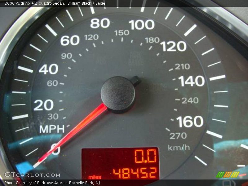 Brilliant Black / Beige 2006 Audi A6 4.2 quattro Sedan