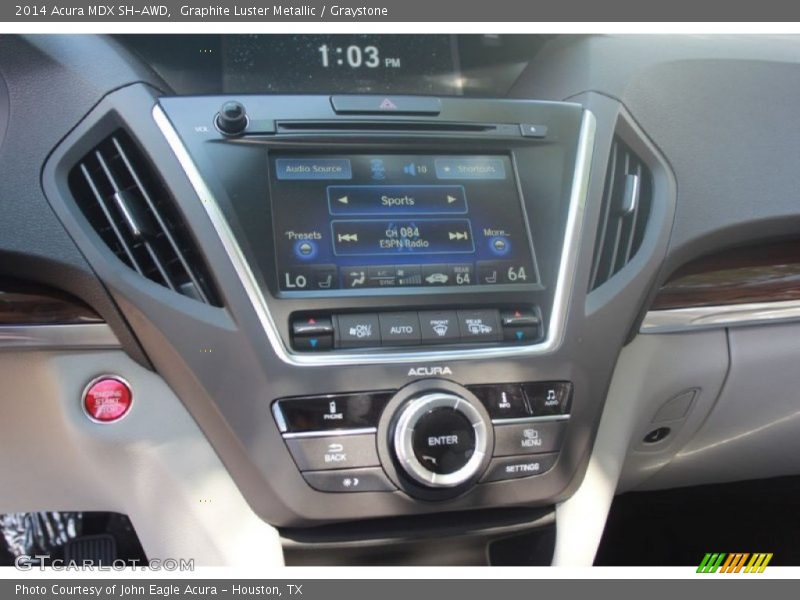 Graphite Luster Metallic / Graystone 2014 Acura MDX SH-AWD