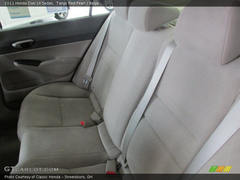 Tango Red Pearl / Beige 2011 Honda Civic LX Sedan