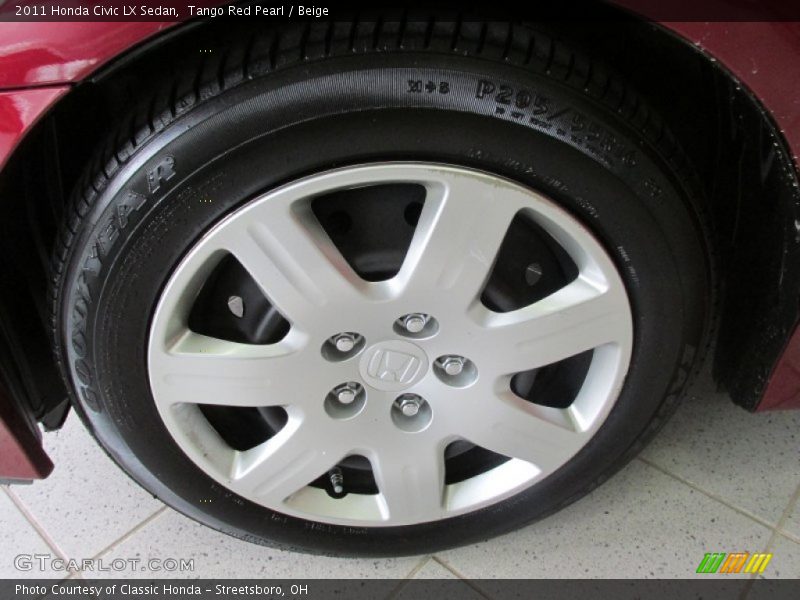 Tango Red Pearl / Beige 2011 Honda Civic LX Sedan