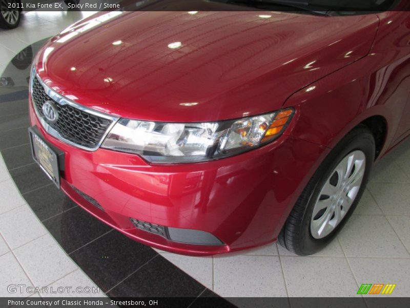 Spicy Red / Stone 2011 Kia Forte EX