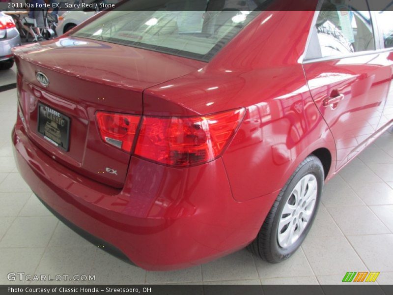 Spicy Red / Stone 2011 Kia Forte EX