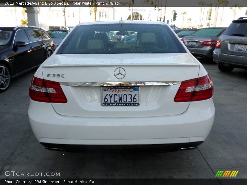 Polar White / Almond/Black 2013 Mercedes-Benz E 350 Sedan