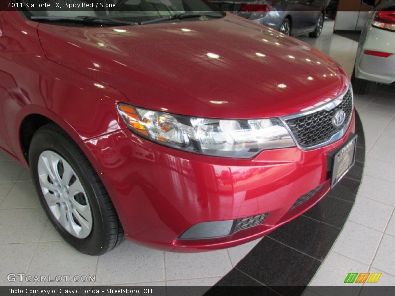 Spicy Red / Stone 2011 Kia Forte EX