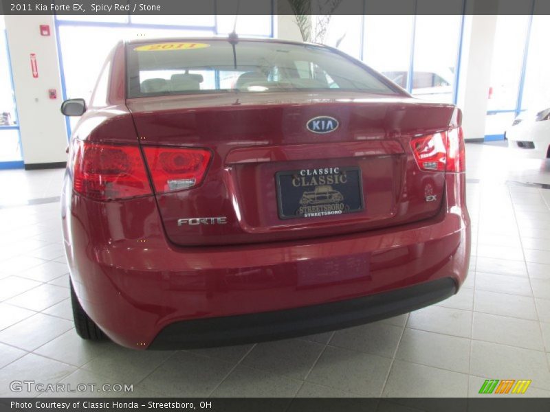 Spicy Red / Stone 2011 Kia Forte EX