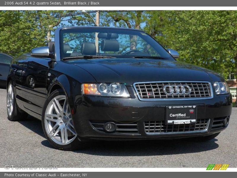 Brilliant Black / Black 2006 Audi S4 4.2 quattro Sedan