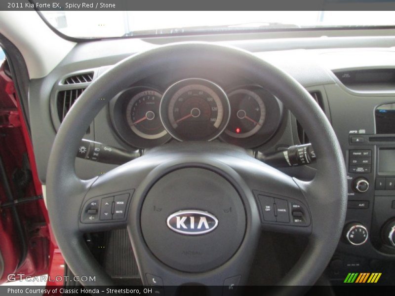 Spicy Red / Stone 2011 Kia Forte EX