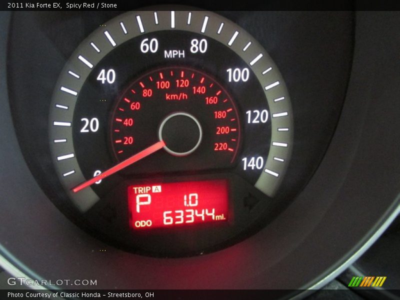 Spicy Red / Stone 2011 Kia Forte EX