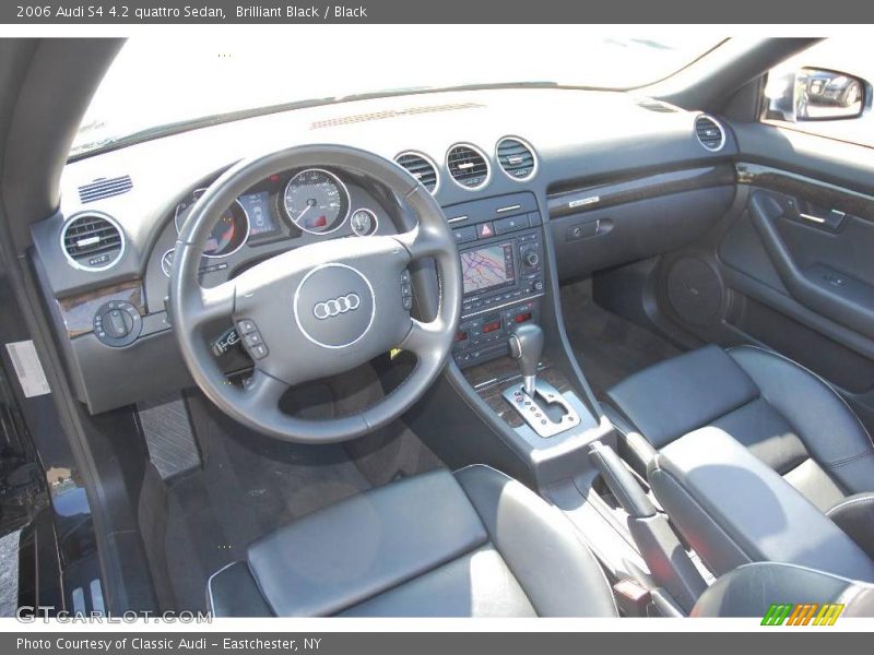 Brilliant Black / Black 2006 Audi S4 4.2 quattro Sedan