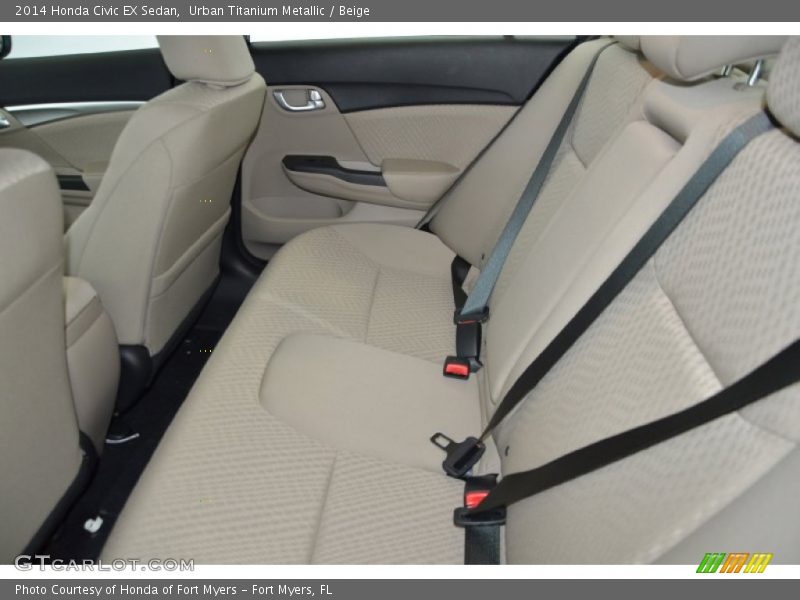 Urban Titanium Metallic / Beige 2014 Honda Civic EX Sedan