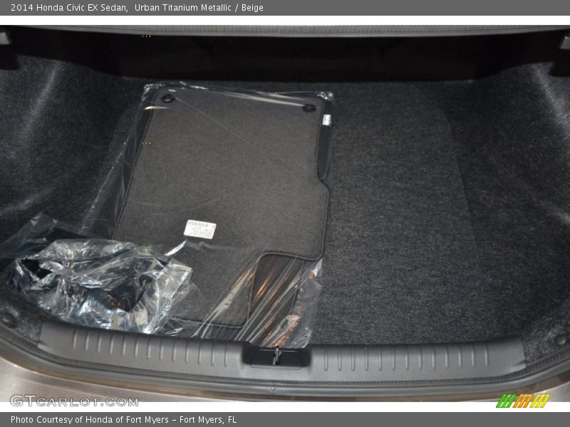 Urban Titanium Metallic / Beige 2014 Honda Civic EX Sedan