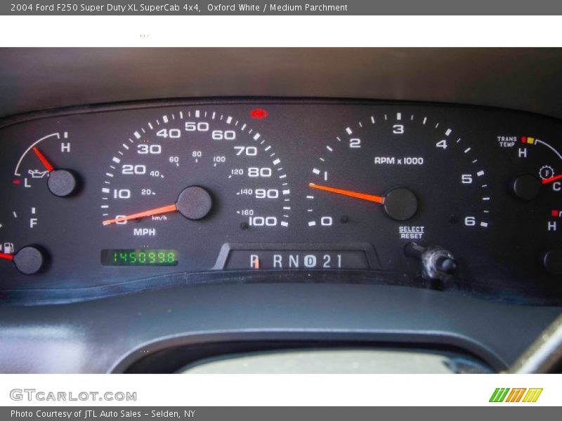 Oxford White / Medium Parchment 2004 Ford F250 Super Duty XL SuperCab 4x4