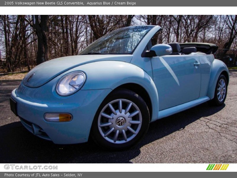 Aquarius Blue / Cream Beige 2005 Volkswagen New Beetle GLS Convertible