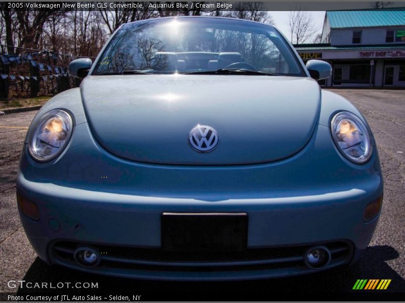 Aquarius Blue / Cream Beige 2005 Volkswagen New Beetle GLS Convertible