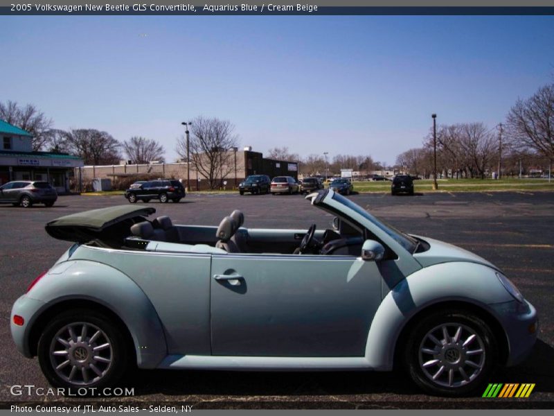 Aquarius Blue / Cream Beige 2005 Volkswagen New Beetle GLS Convertible