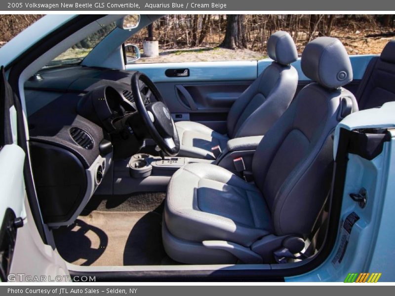 Aquarius Blue / Cream Beige 2005 Volkswagen New Beetle GLS Convertible