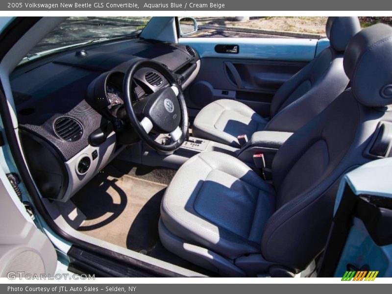 Aquarius Blue / Cream Beige 2005 Volkswagen New Beetle GLS Convertible