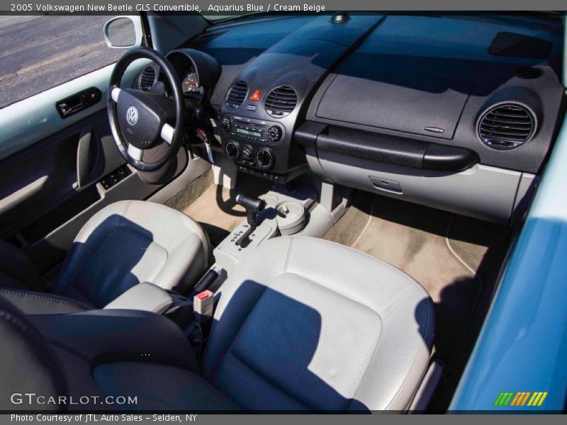 Aquarius Blue / Cream Beige 2005 Volkswagen New Beetle GLS Convertible