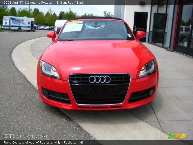 Brilliant Red / Black 2008 Audi TT 3.2 quattro Roadster