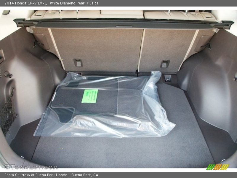 White Diamond Pearl / Beige 2014 Honda CR-V EX-L