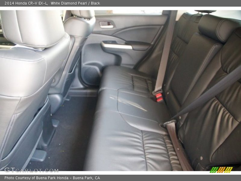 White Diamond Pearl / Black 2014 Honda CR-V EX-L