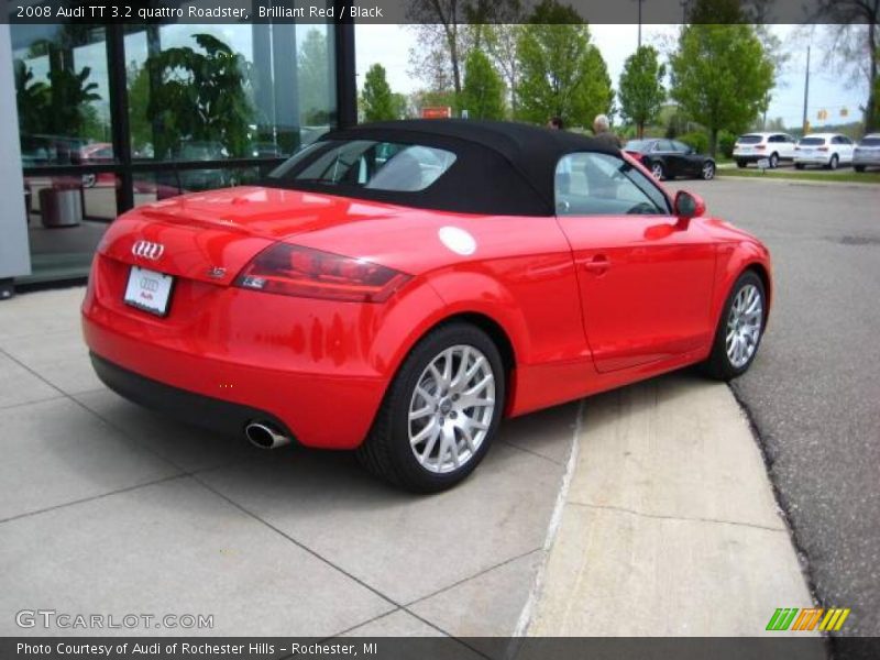 Brilliant Red / Black 2008 Audi TT 3.2 quattro Roadster