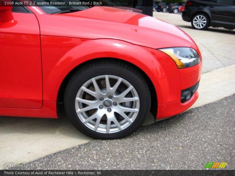 Brilliant Red / Black 2008 Audi TT 3.2 quattro Roadster