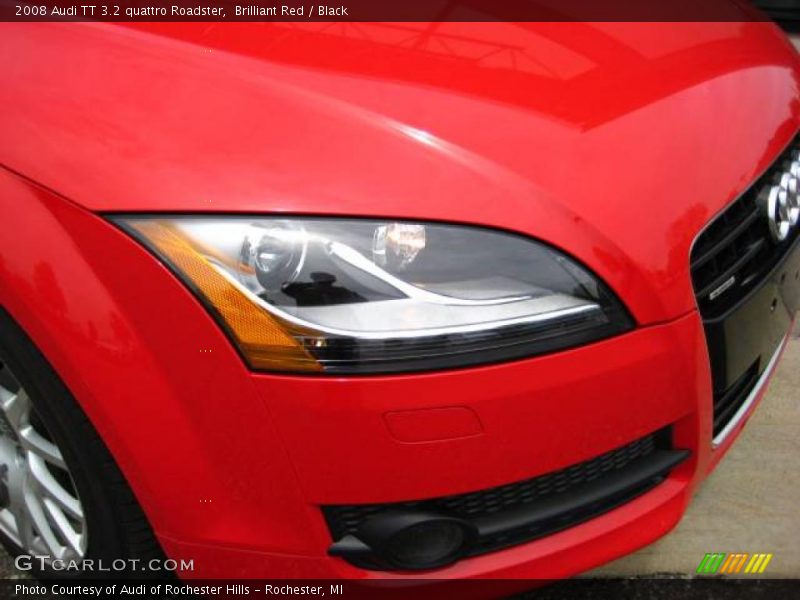 Brilliant Red / Black 2008 Audi TT 3.2 quattro Roadster