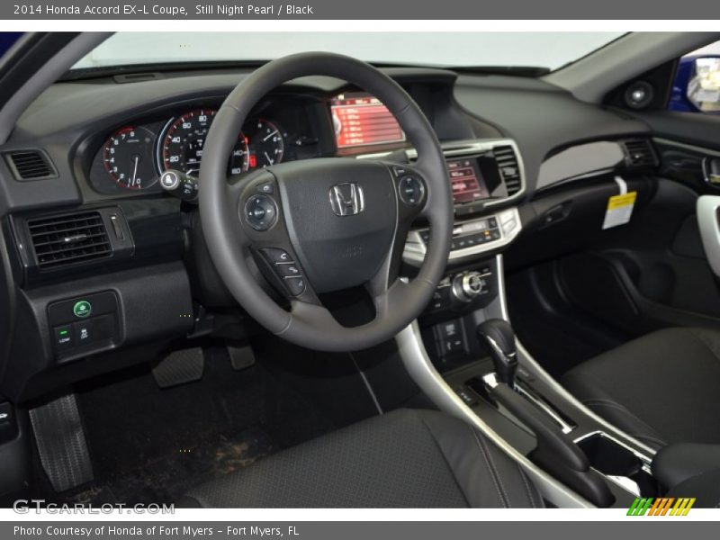 Still Night Pearl / Black 2014 Honda Accord EX-L Coupe