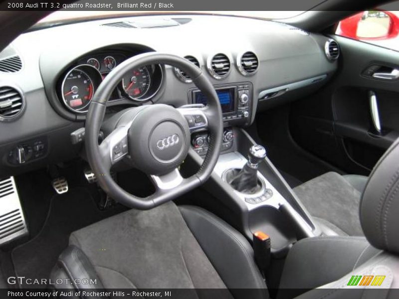 Brilliant Red / Black 2008 Audi TT 3.2 quattro Roadster