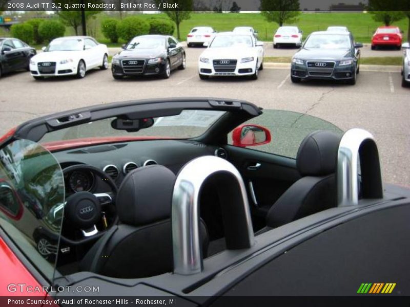 Brilliant Red / Black 2008 Audi TT 3.2 quattro Roadster