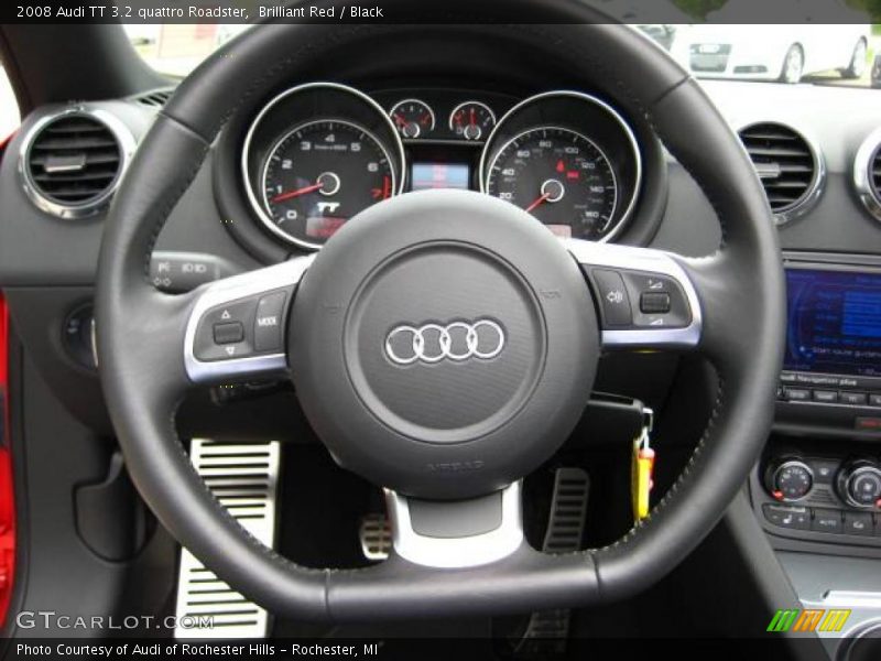 Brilliant Red / Black 2008 Audi TT 3.2 quattro Roadster