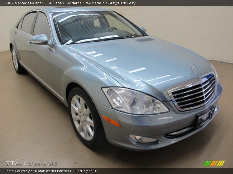 Andorite Grey Metallic / Grey/Dark Grey 2007 Mercedes-Benz S 550 Sedan