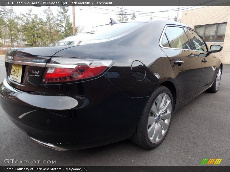 Jet Black Metallic / Parchment 2011 Saab 9-5 Aero XWD Sedan