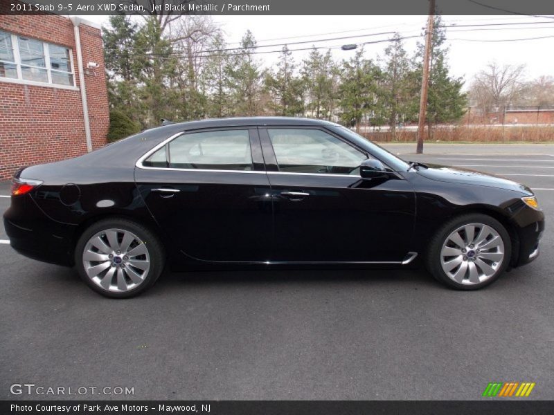 Jet Black Metallic / Parchment 2011 Saab 9-5 Aero XWD Sedan